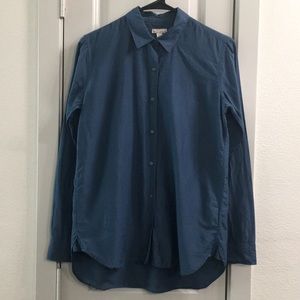 Gap Button Down Blouse made with 35% Silk